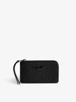 Online Zadig & Voltaire ZV Soft Savage Card CaseICONIC Black