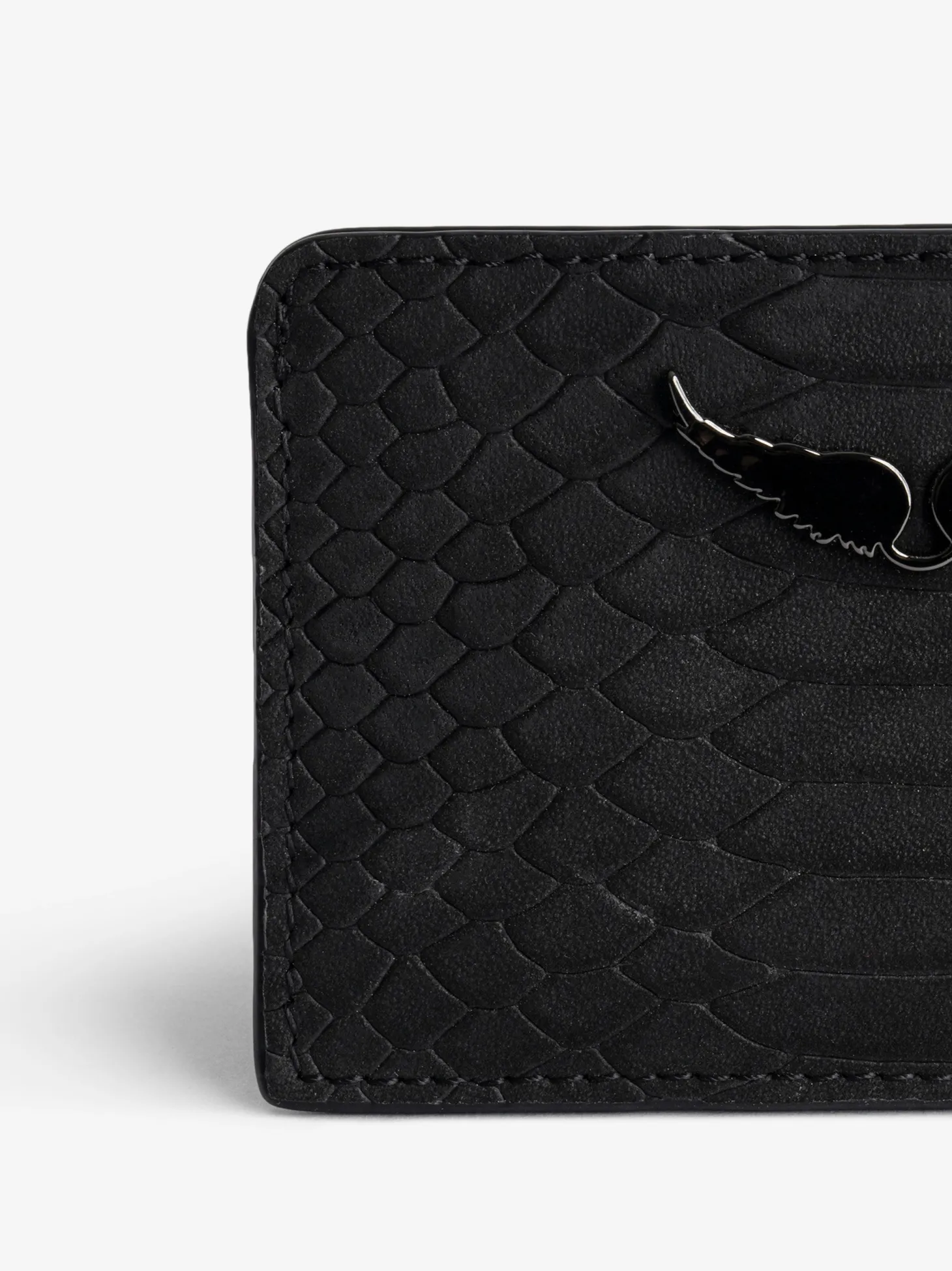 Best Zadig & Voltaire ZV Soft Savage Pass Card CaseICONIC Black